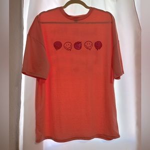 Coral Oversized Tee